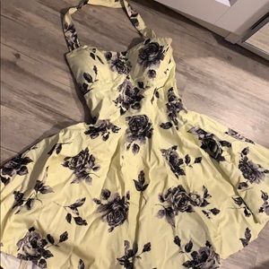 ModCloth Yellow 1950’s Halter Dress